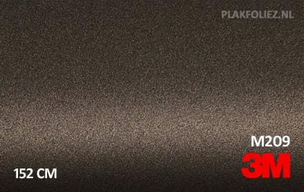 3M 2080 M209 Matte Brown Metallic plakfolie
